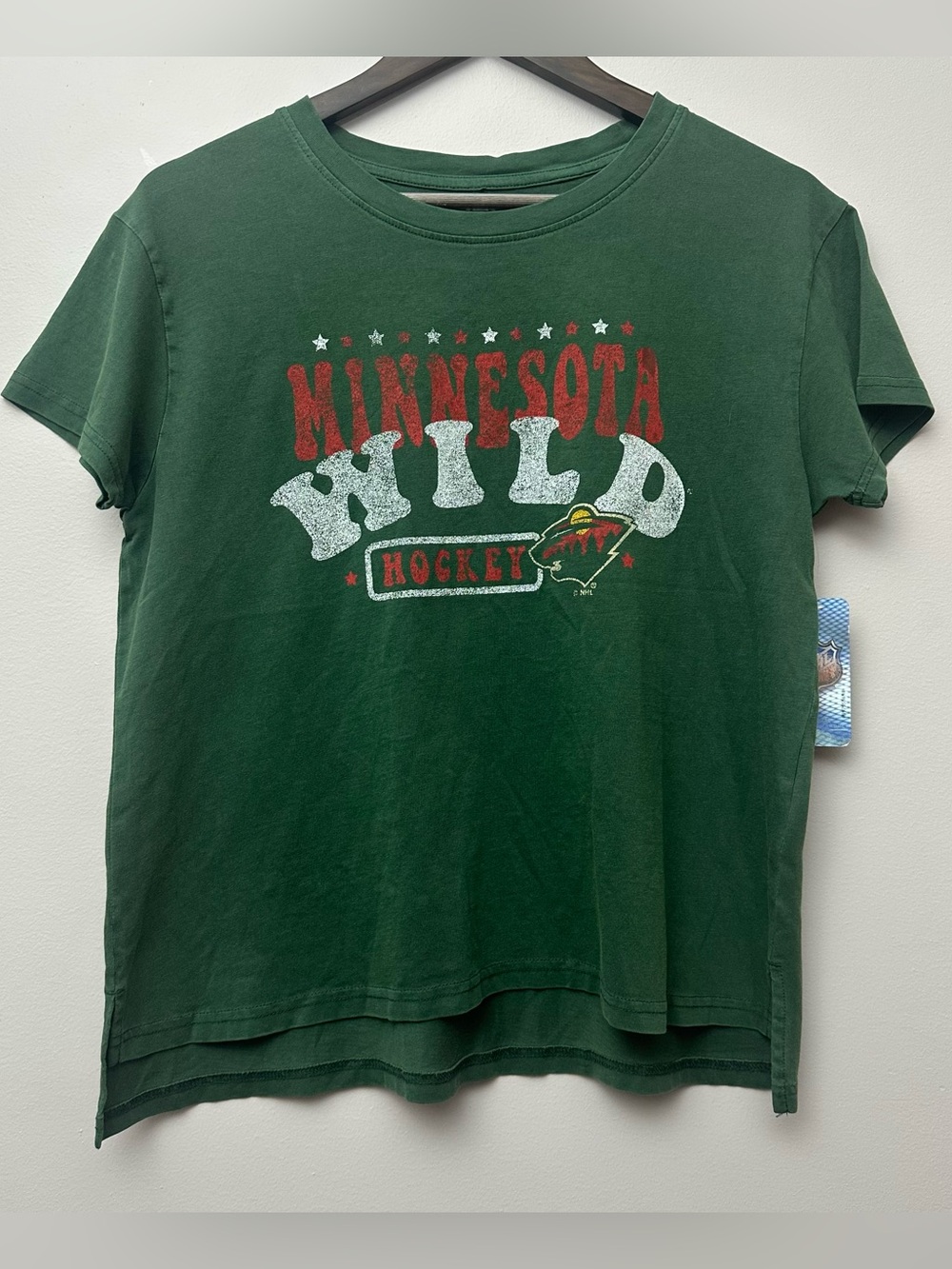 NWT Green Minnesota Wild TShirt Size Medium 8/10